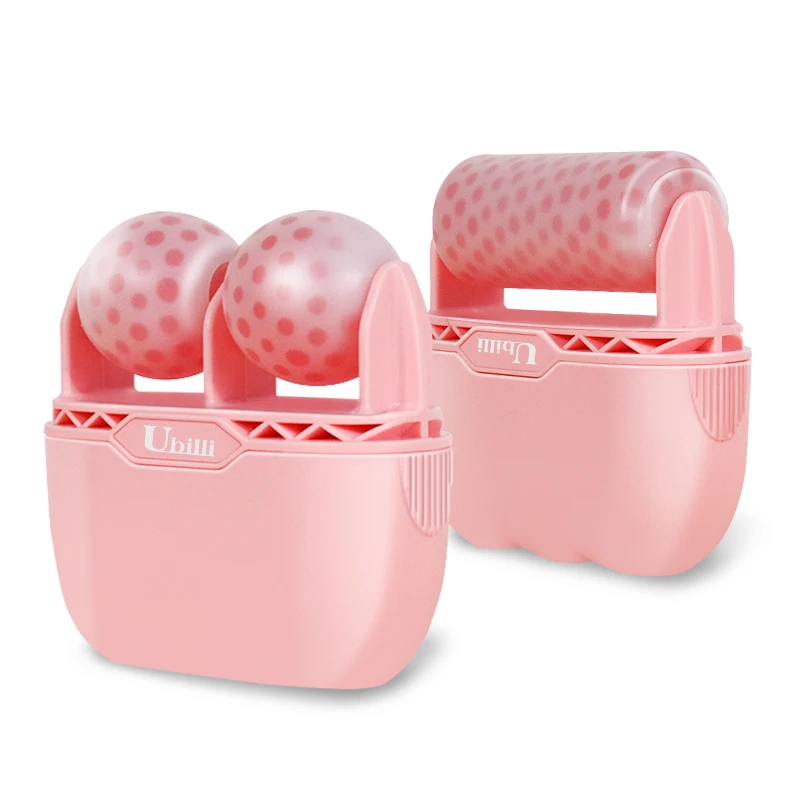 

Ubilli Facial Cold therapy wraps Ice Roller Double Roller Relieve Fatigue Pain Redness Skin Tighten Face Lift Reduce Swell