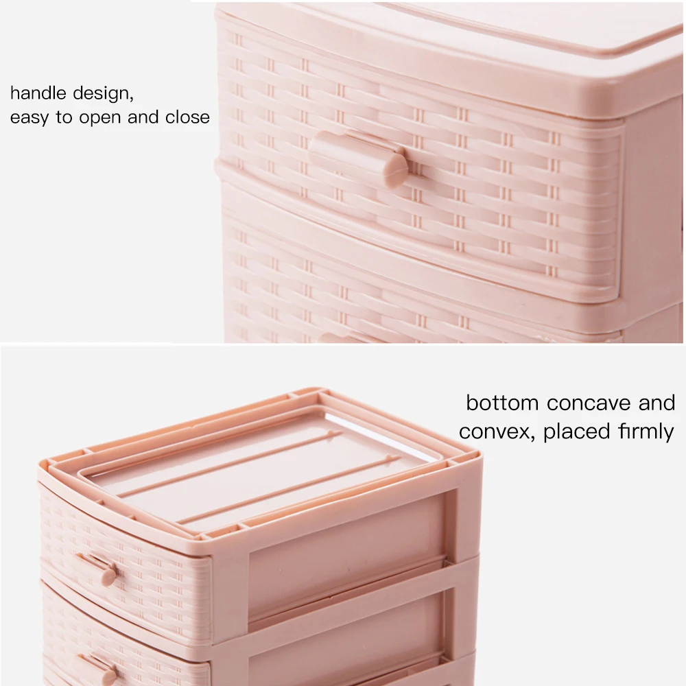 Desktop Mini Storage Box Small Drawer Multilayer Plastic Storage Cabinet Cosmetic Jewelry Box Stationery Box Storage Box1pc