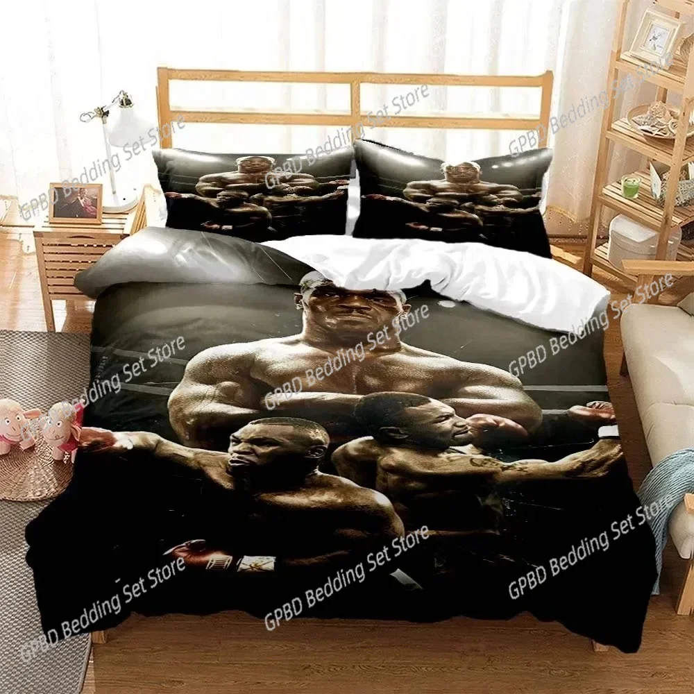 

Mike Tyson Boxing Champion Comfortable Duvet Quilt Cover Pillowcase Bedding Set Children Bedroom Decoration Home Textile