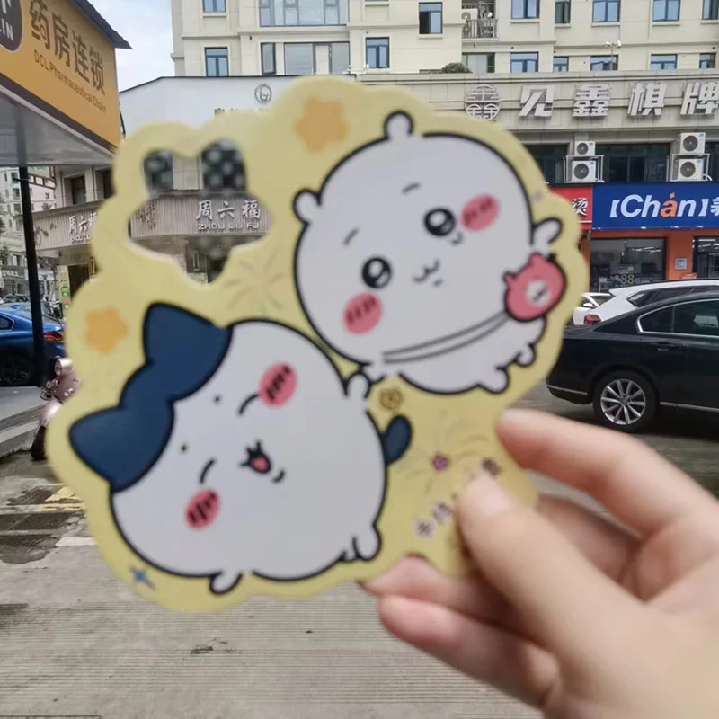 Miniso Chiikawas fajerwerki kij Kawaii Cartoon ręczny filtr dyfrakcja fotografia okulary karta z efektem specjalnym prezenty dla dzieci