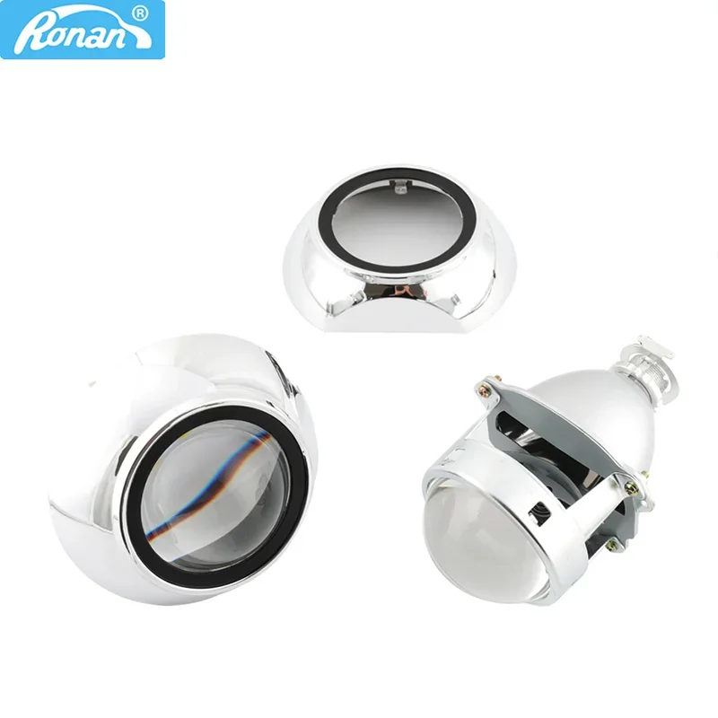 

RONAN 3.0 Metal Super HID Bi xenon Projector lenses Headlight H1 with shrouds Headlamps for H1 H4 H7 Car Styling Automobiles