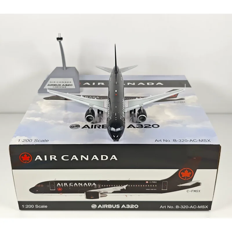 B-Models 1/200 Scale Canadian Aerospace A320 C-FMSX Die-cast Alloy Aircraft Model Collection Decorative Item