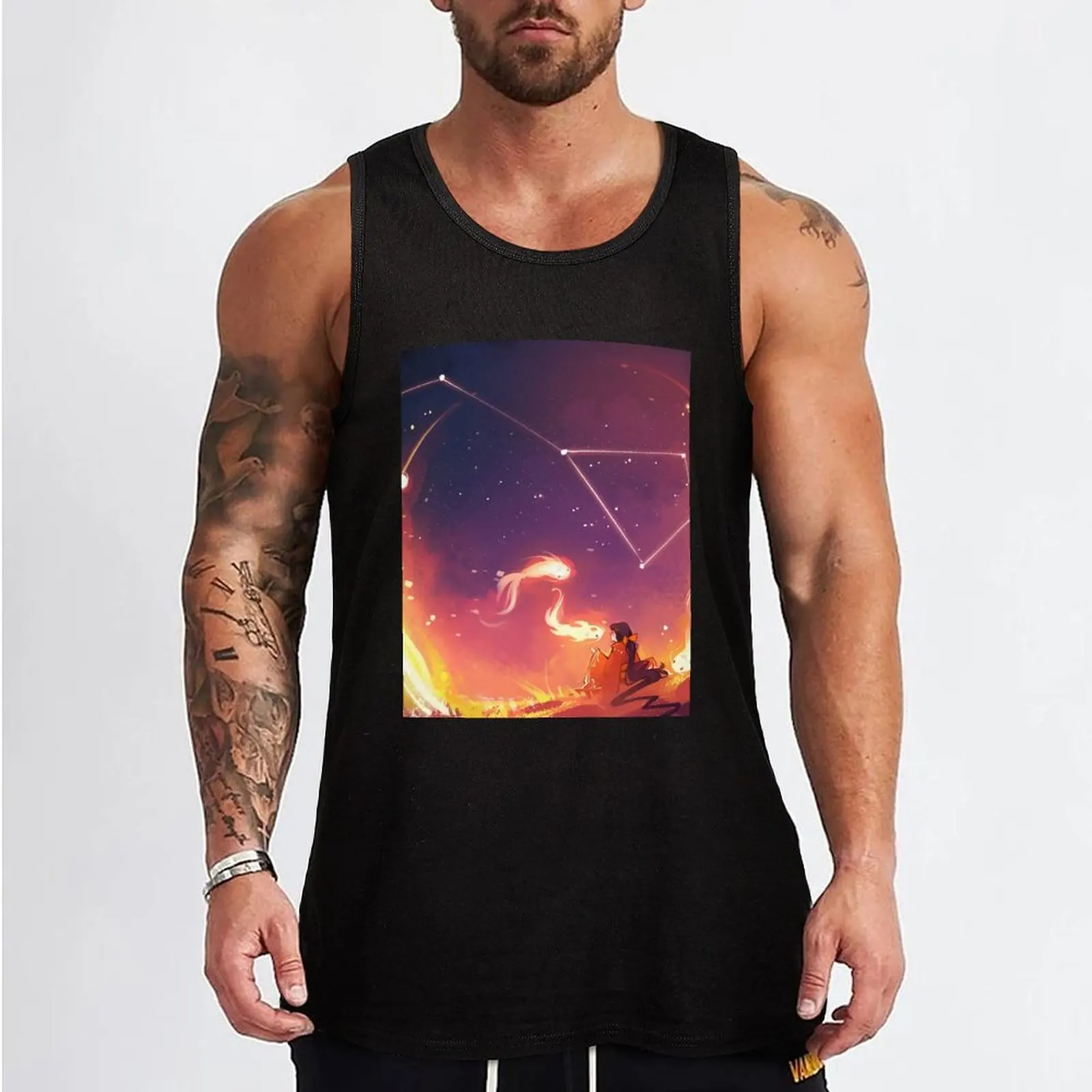 Sky Dancer Tank Top Working vest Men's gym t-shirt Bodybuilding shirt