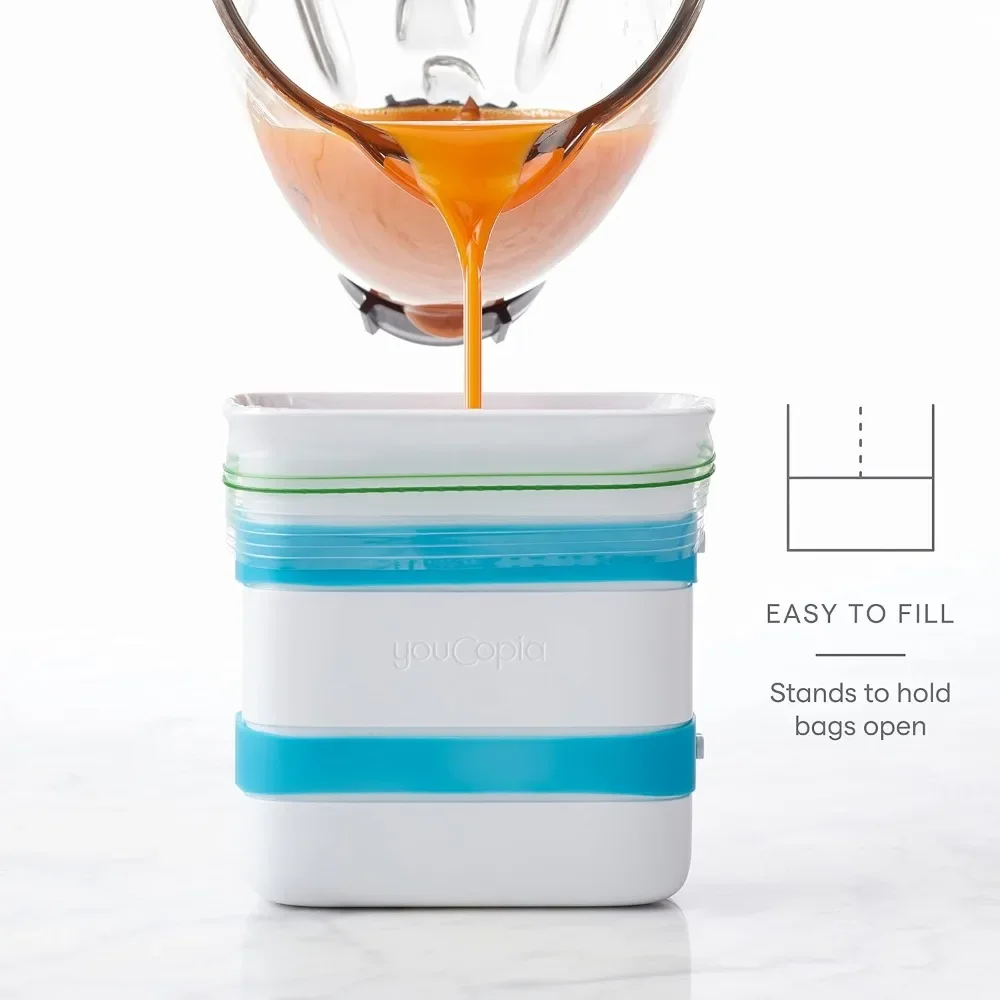 Gefrierschrank-Lebensmittelblockmaschine, Behälter für die Zubereitung von Mahlzeiten, um Suppen- und Restbetrag zufrieren, Artefakt zur Lebensmittelzubereitung