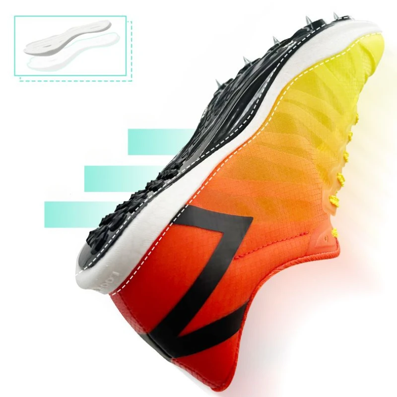 Loop Burn Wing Breathable Men Sprint Lightweight Athletic Sports Spikes Shoes Track and Field Short Running Training Sneakers