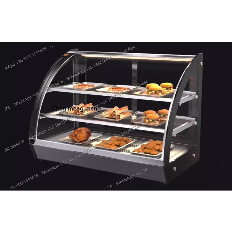 

Commercial convenience store desktop incubator, food bread display, deli cabinet