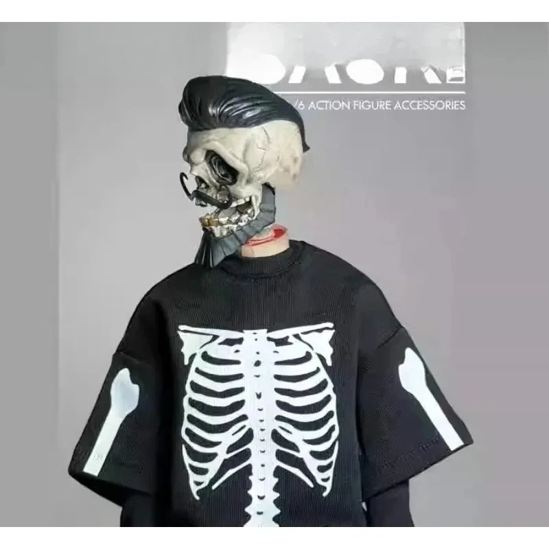 1/6 escala brinquedos moda na moda preto impresso camiseta shorts modelo de roupas para 12 ''masculino/feminino figuras de ação decoração do corpo