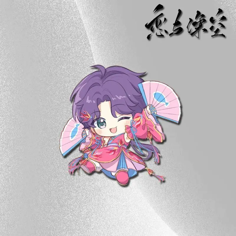 ความรักและ Deep Space อะนิเมะรอบสไตล์จีนเข็มกลัด Qi Yu Li Shen น่ารักอะคริลิคเข็มกลัดกระเป๋าเป้สะพายหลังจี้ของเล่นของขวัญ