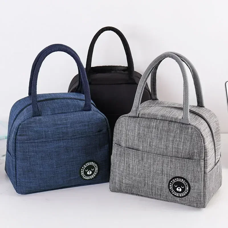 Fashion New Ion Aluminum Foil Insulation Lunch Bags Ice Storage Pack Student Portable Waterproof Picnic Box Bag