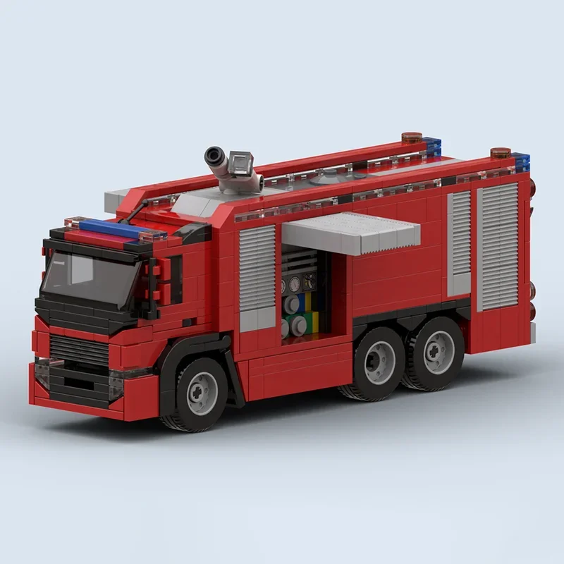 ตัวต่อโมเดลรถดับเพลิง GB เทคโนโลยีโมดูลาร์ ของขวัญคริสต์มาส ของเล่น DIY ชุดประกอบ