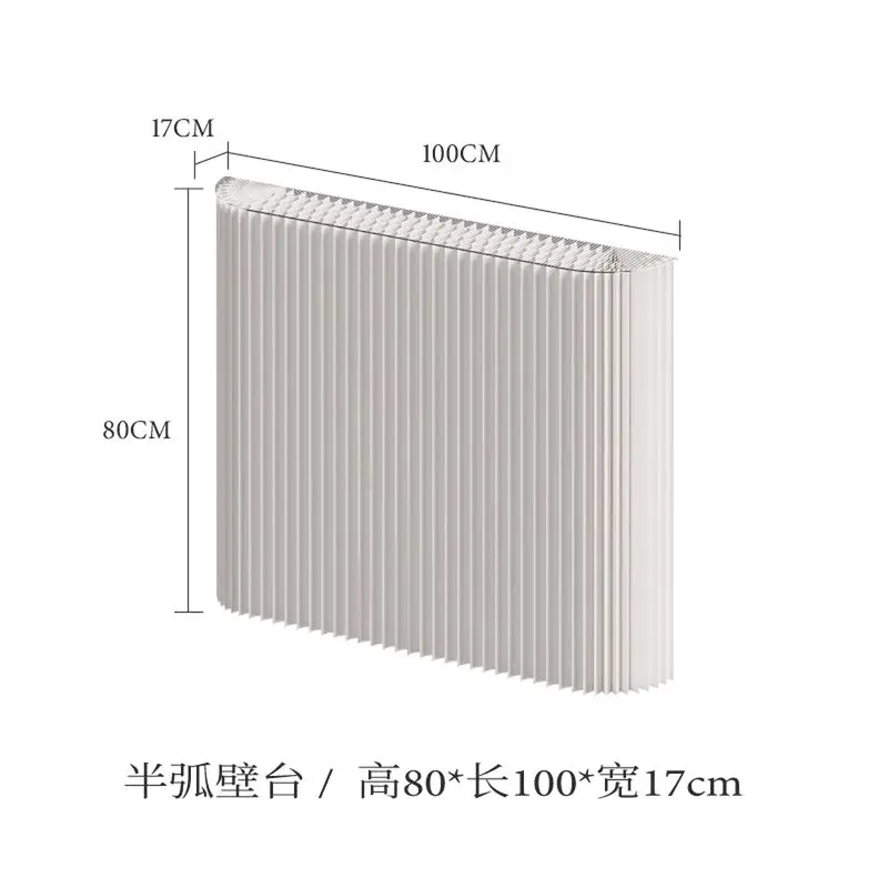 Foldable Wall Mounted Display Shelf Space Saving No Drill Storage Rack Organizer Home Decor 80x100x17cm