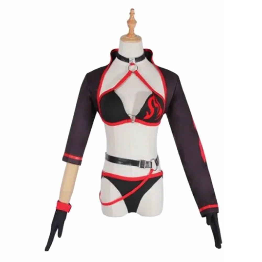 Unisex Anime Cos Fate/Grand Order FGO Black Saber Alte Berserker Cosplay Costumes swimwear