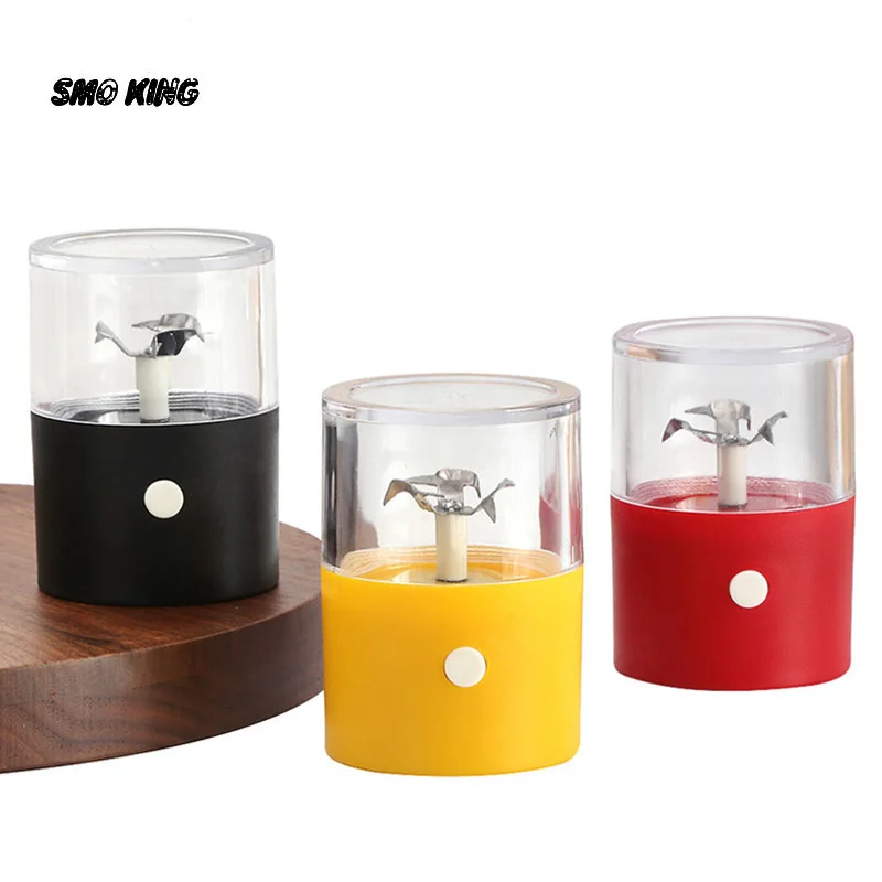 SMO Mini Plastic Electric Tobacco Grinder Protable USB Charging Grass Grinding Shredder Kit Raw Smoking Accessories Cool Gadgets