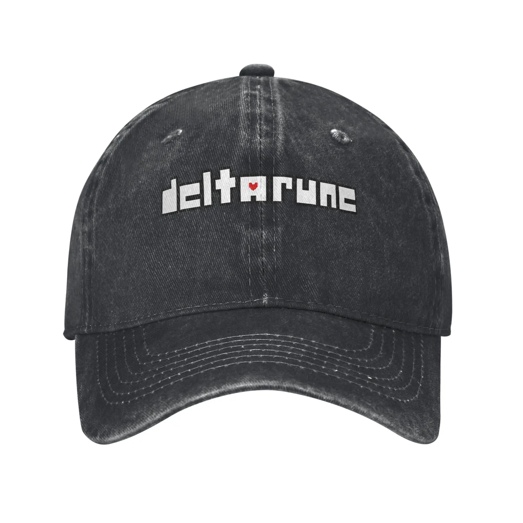 

Summer Deltarunes Baseball Cap Sun Title Breathable Print Washed Trucker Hat Men Women Vintage Outdoor Gym Snapback Cap