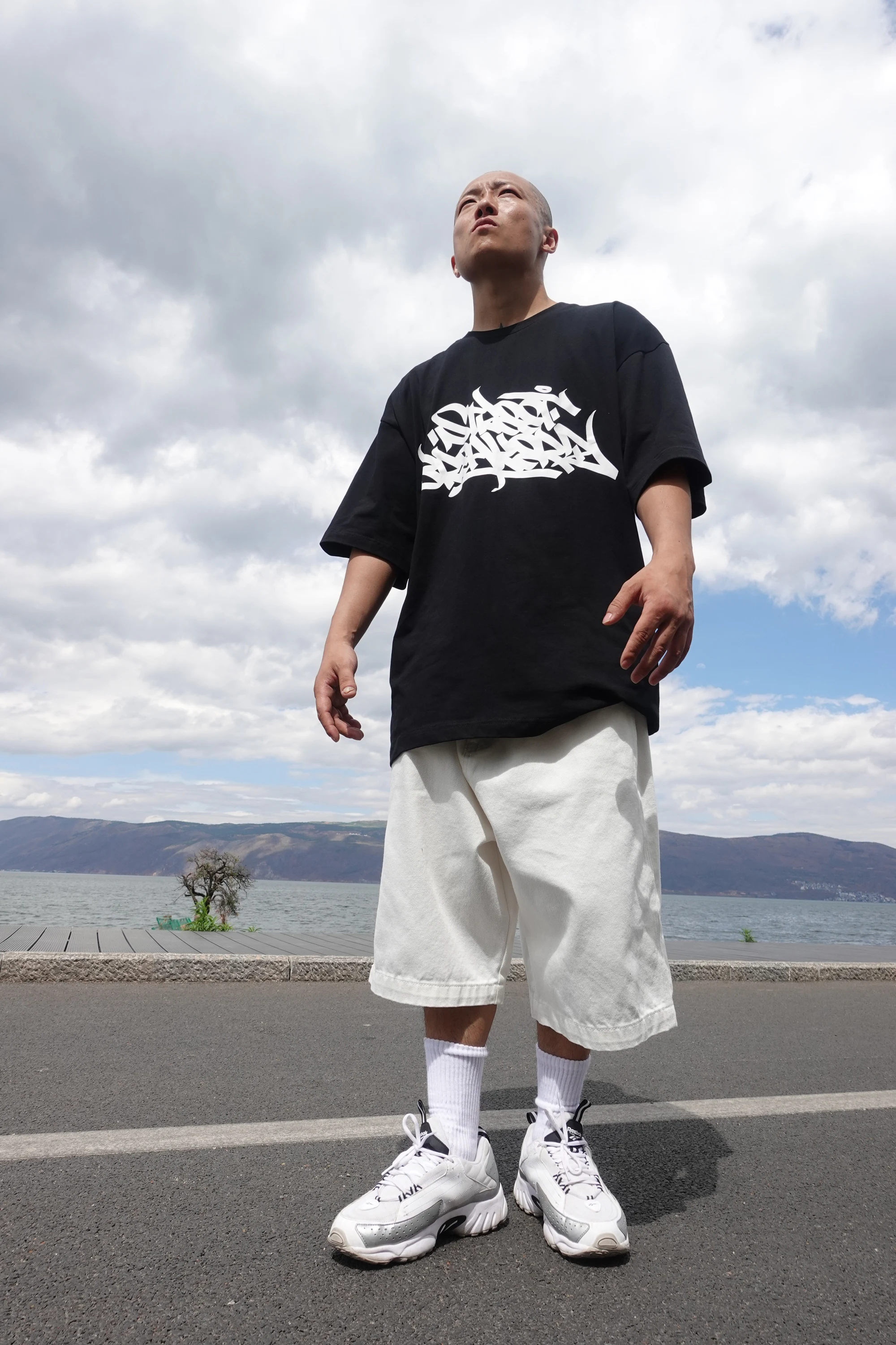 SBKZ Amerikaanse Sle Loose Fit heren Wit Casual orts Zomer 7/8 Lengte Hip Hop Old School Rechte Pijpen Katoenen Jeans