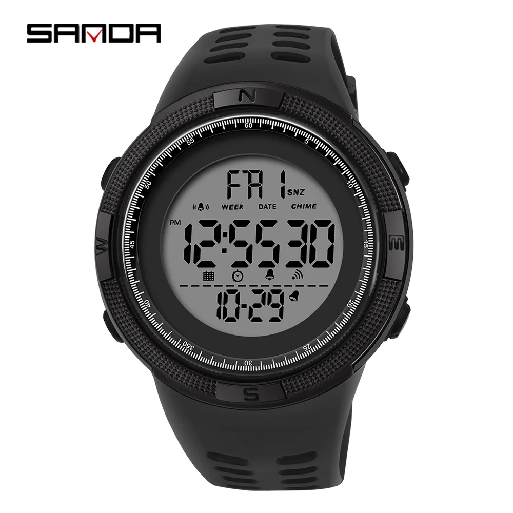 

Fashion Sanda Brand Waterproof Digital Watch Men Sport Watches Electronic Led Male Wrist For Clocksanda Military Army Wristwatch