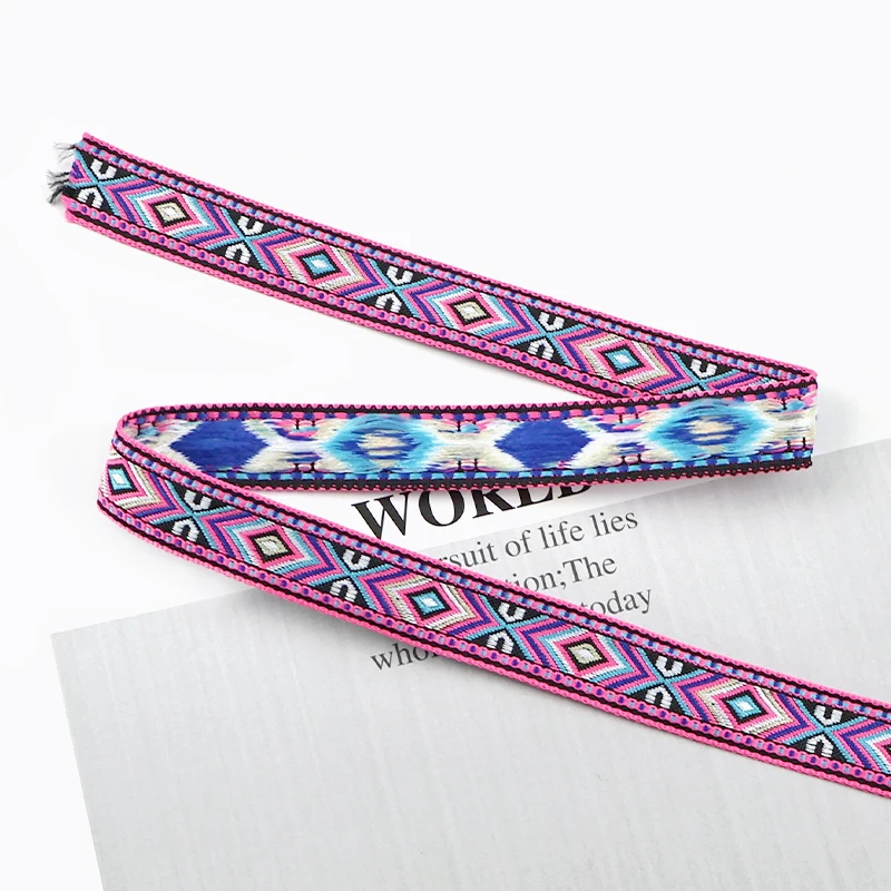 Meetee 10/20 Yards 17 mm ethnisches Band, Jacquard-Gurtband, Taschengurt, Gürtel, dekorative Bänder, Kleidung, Nähmaterial, Zubehör