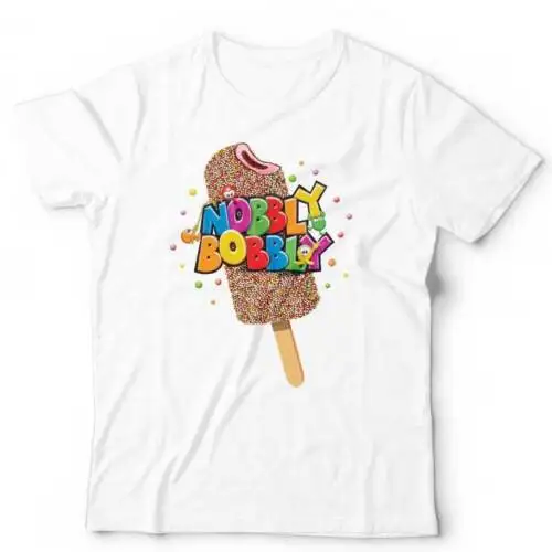 Nobbly Bobbly Ice Lolly Tshirt Unisex  Retro  Summer Funny Holliday