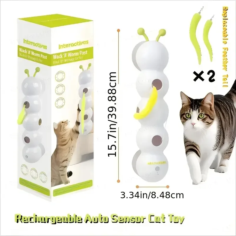

Cloududa Automatic Sensor Cat Toy USB Charging Relieve Boredom Exercise Pet Companion