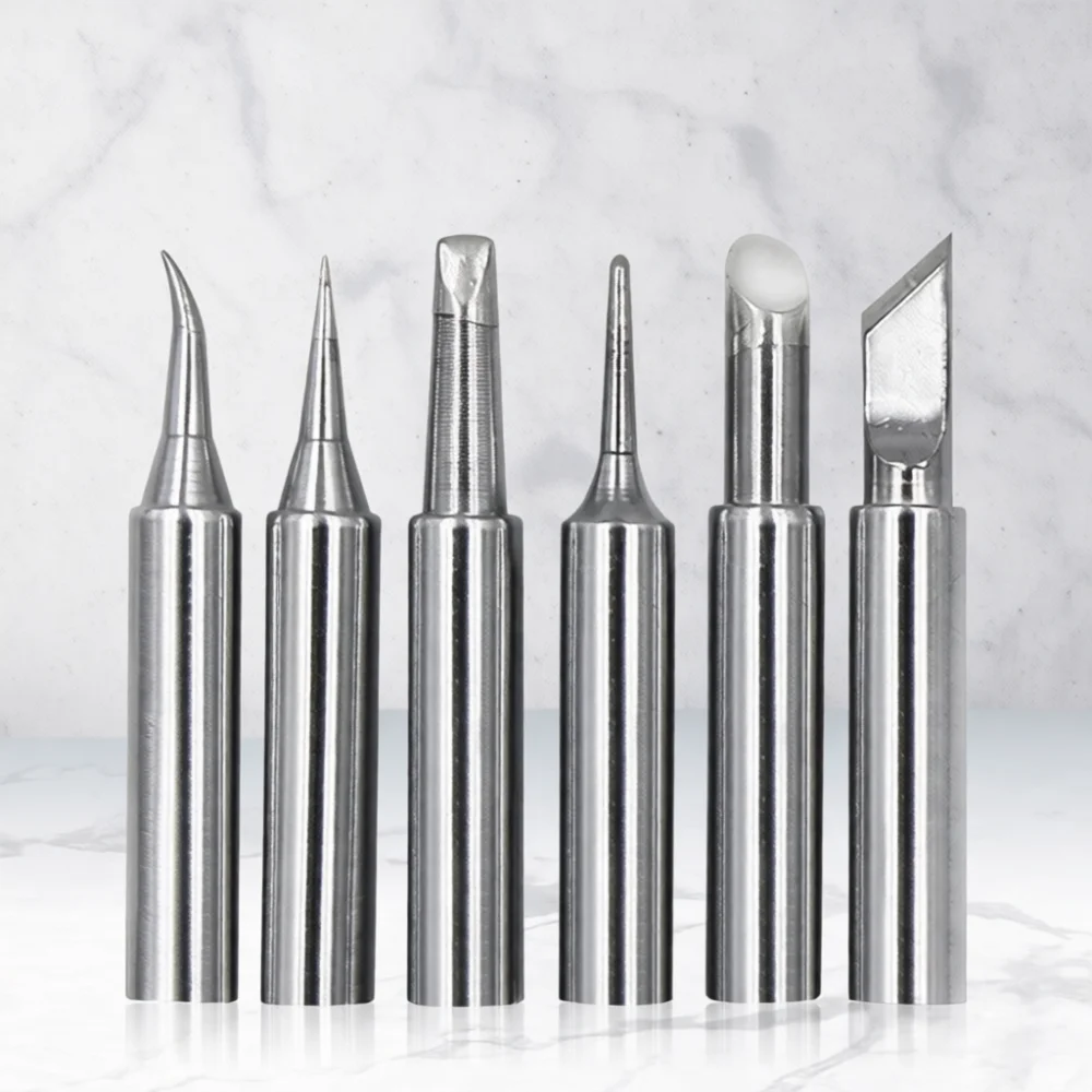Lead Free Soldering Tip Set Pure Copper Welding Head For For 936 Station Electronic Repair Tool Component Supply