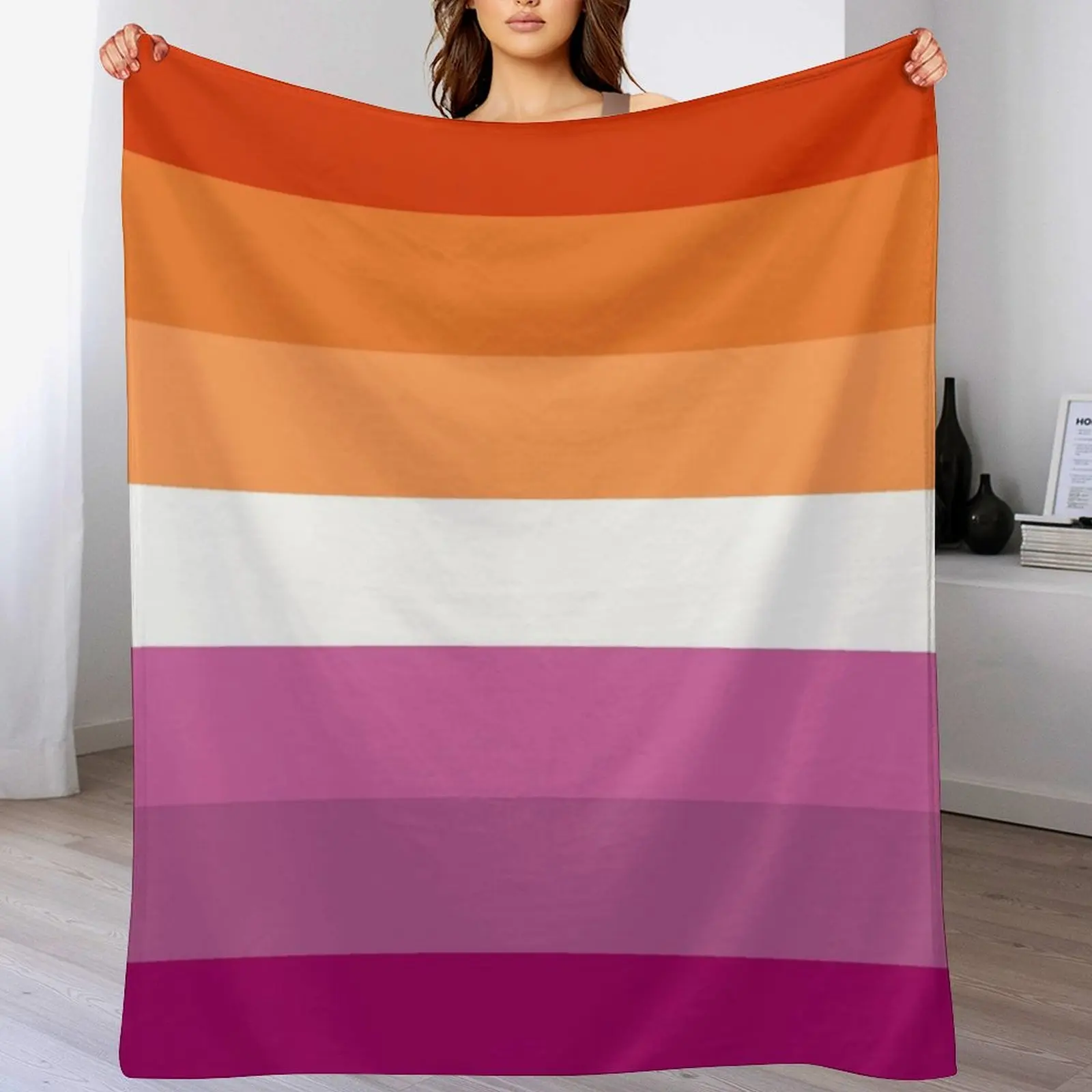 New lesbian flag expanded Throw Blanket Baby cosplay anime Sofa Sofa Throw Blankets