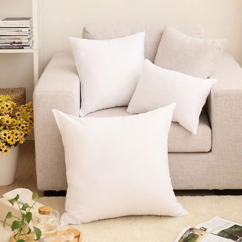 Soft Square Throw Pillow Insert Cotton-padded Decorative Pillow Stuffer Pillow Core Sofa