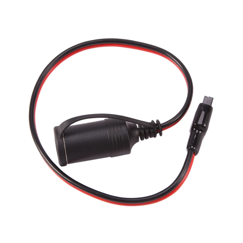 12V Female Cigarette Lighter 12AWG 30A Heavy Duty Cable With Anderson Power Pole For Device Transfer/Connection 0.5M