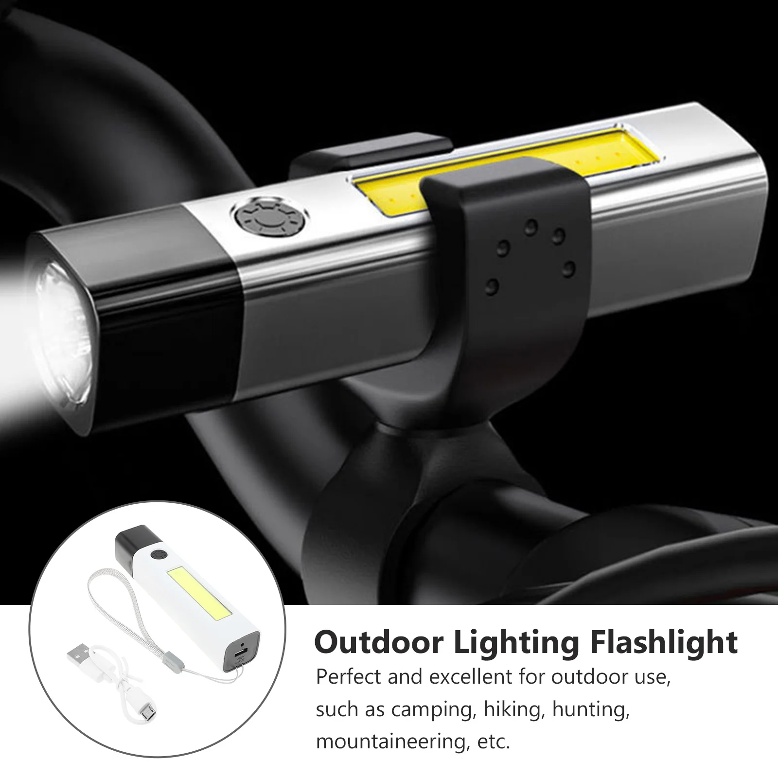 

Portable Strong Light Flashlight with Smart Charging High Brightness Long Range Lighting for Outdoor Activities Camping