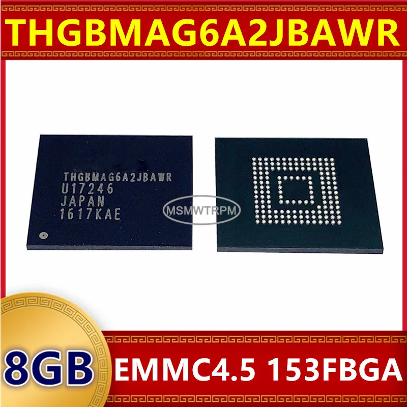 

Чип памяти IC THGBMAG6A2JBAWR THGBM5G6A2JBAIT H26M42002GSR 8 ГБ EMMC4.5 153FBGA Интегральные схемы Новый оригинальный в наличии