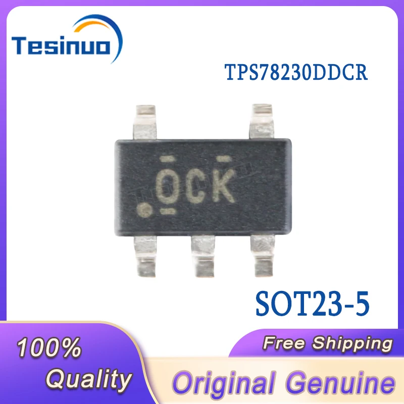 

5/PCS New Original Patch TPS78230DDCR OCK TPS78230 SOT23-5 3V 150mA Linear Voltage Regulator Chip In Stock