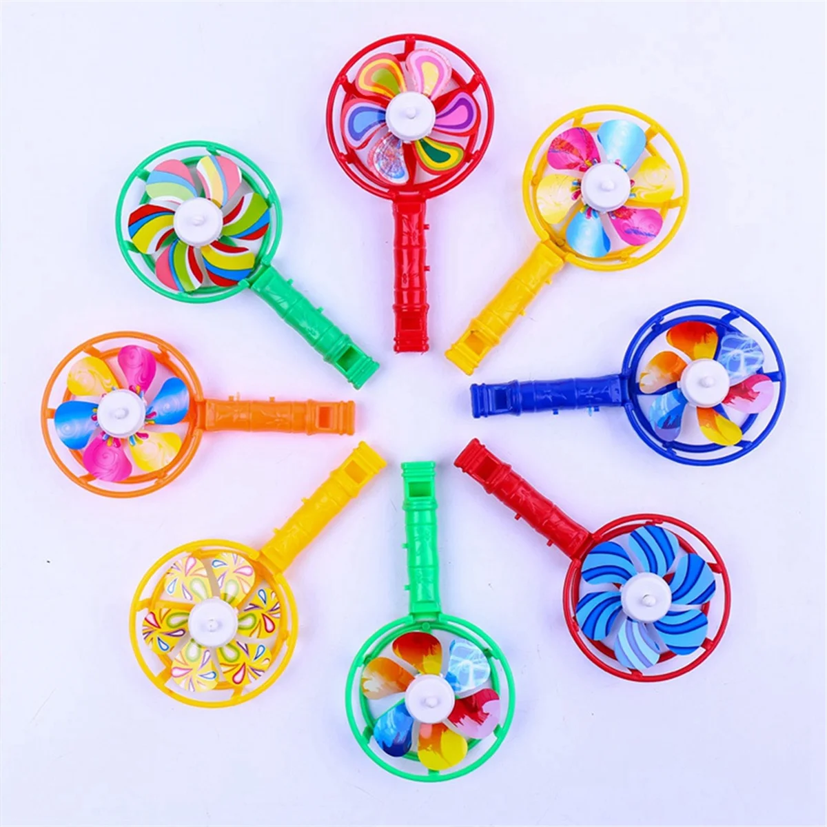 

A47U 20 Pcs Kids Party Favors Bulk Toys Gift Kids Whistle Windmill Small Toy Carnival Prizes Boys Girls Birthday Gift