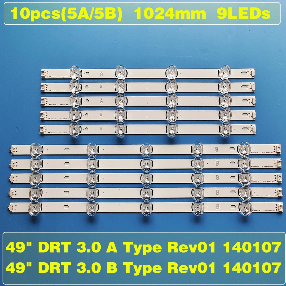 LED Backlight lamp strip For Innotek DRT 3.0 49