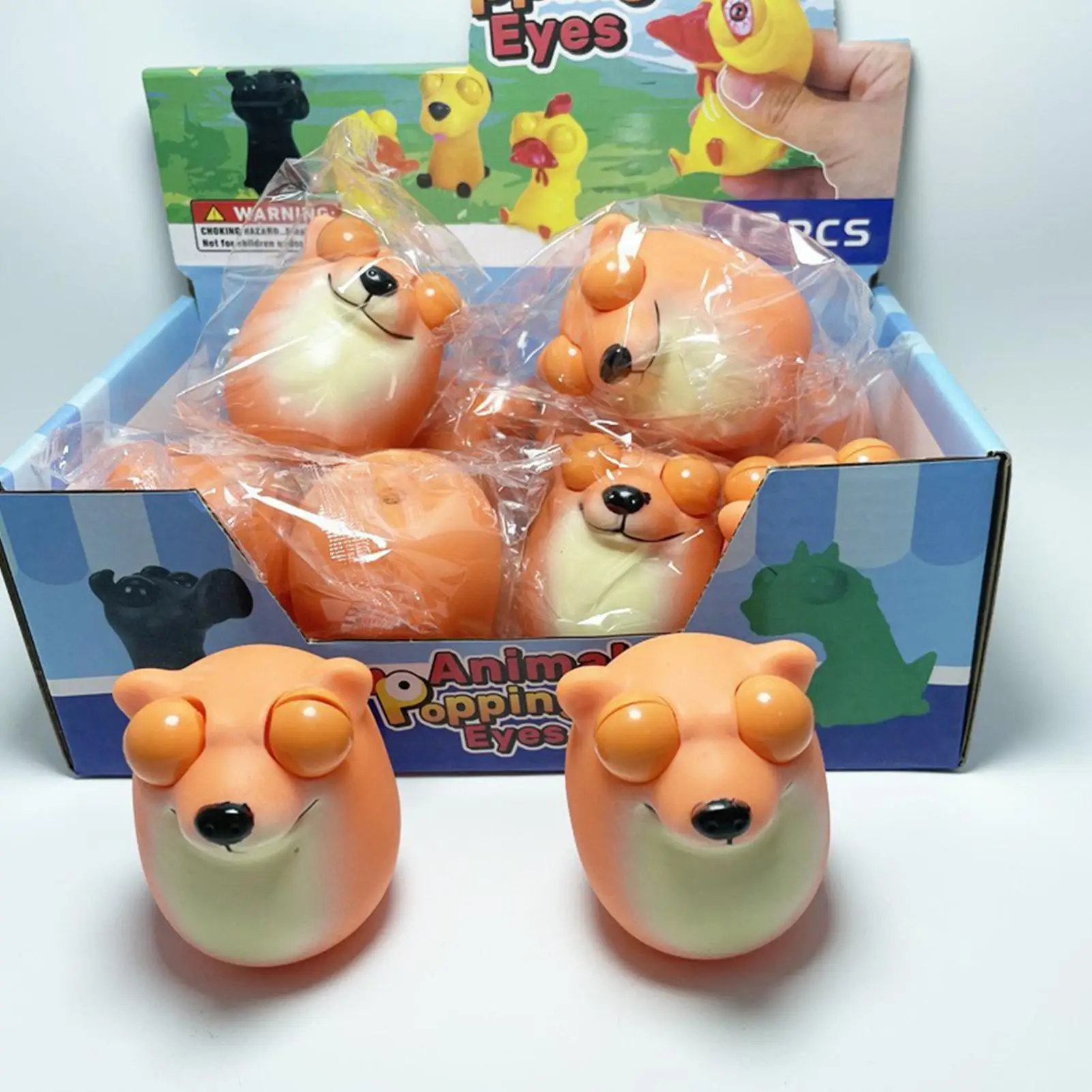 Squeeze brinquedo fidget adorável animal olho-popping squeeze modelo festa favor ultra-macio brincadeira pitada brinquedos para crianças adolescentes meninas