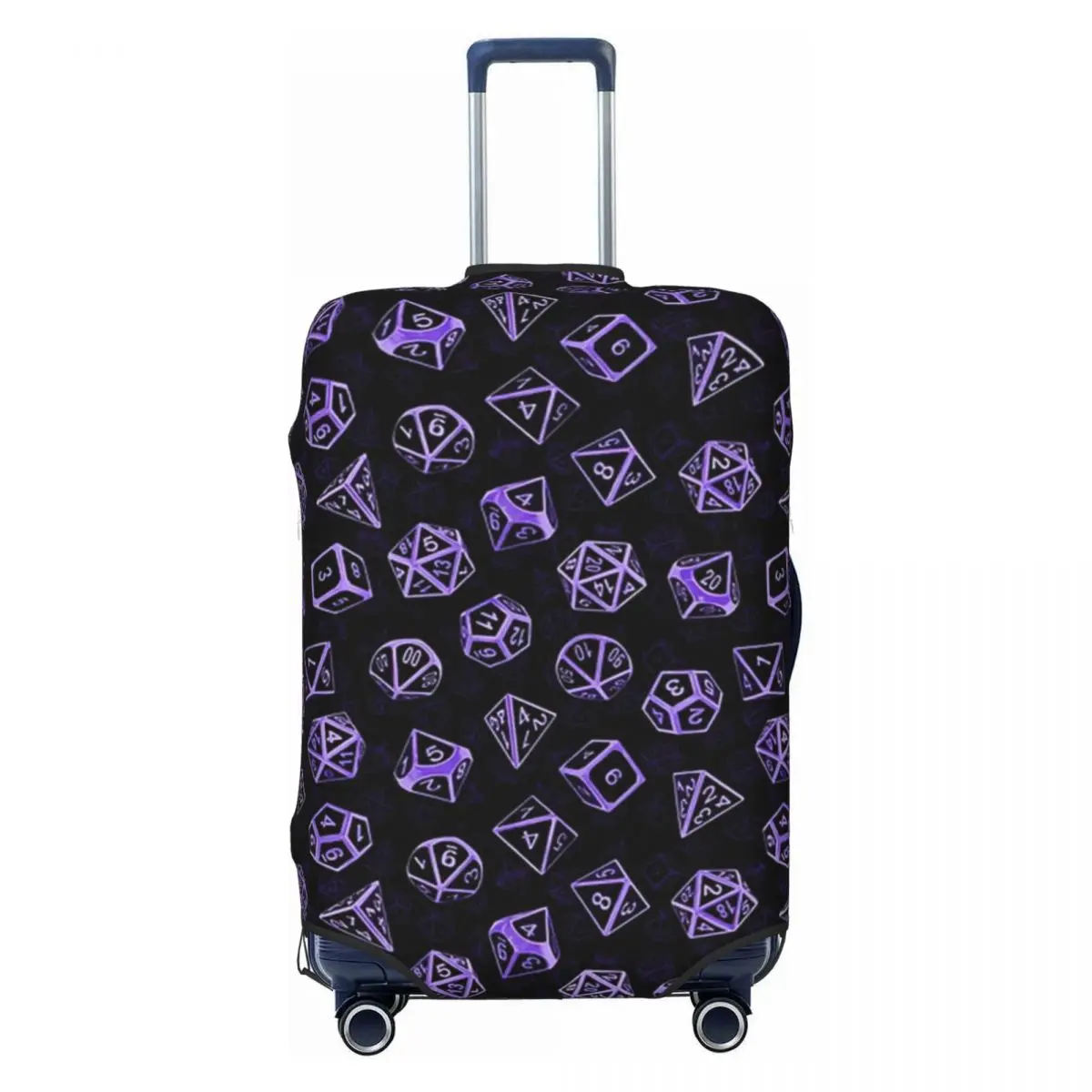 D20 Dice Set Pattern  Print Luggage Protective Dust Covers Elastic Waterproof 18-32inch Suitcase Cover Travel Accessories