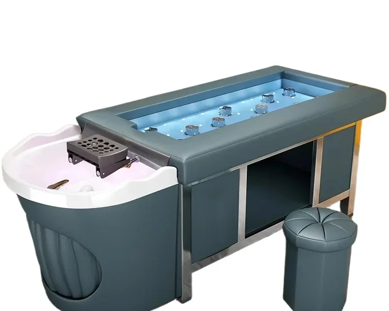 

Smoke-free moxibustion Thai style shampoo bed Fumigation beauty salon hairdresser special water circulation head massage bed