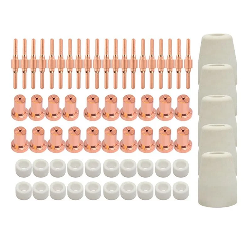 AC88-PT31 65 قطعة تمديد الهواء البلازما قطع فوهة القطب المواد الاستهلاكية صالح CUT-40 LGK40 CUT-50 CT-312 CT418 #1