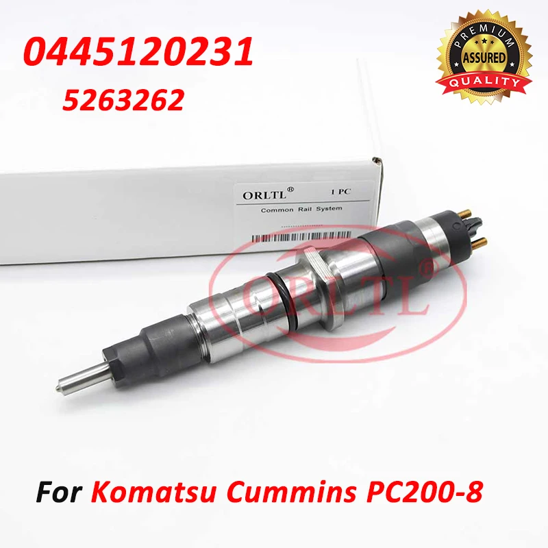 

5263262 Common Rail Injector 0445120231 Diesel Fuel Injection Sprayer Nozzle 0 445 120 231 For Komatsu Cummins PC200-8