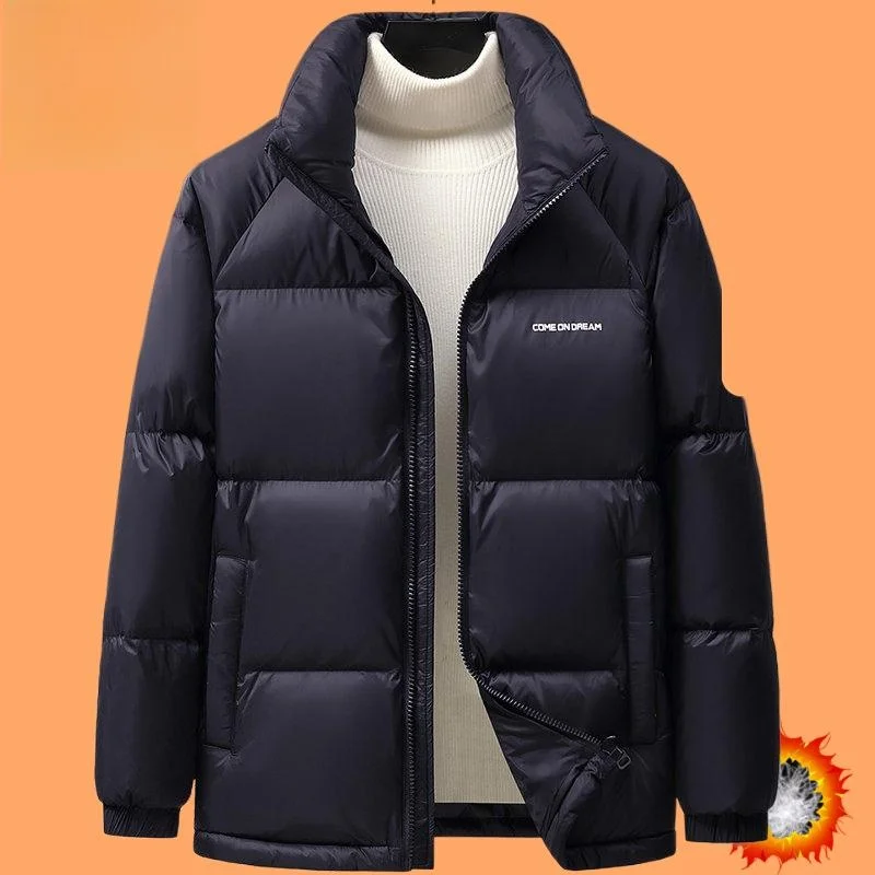 

Thi Men's down Jaet 200g High Fill Power Stand Collar 90 White Du down Warm Outerwear Modern Sle Commute