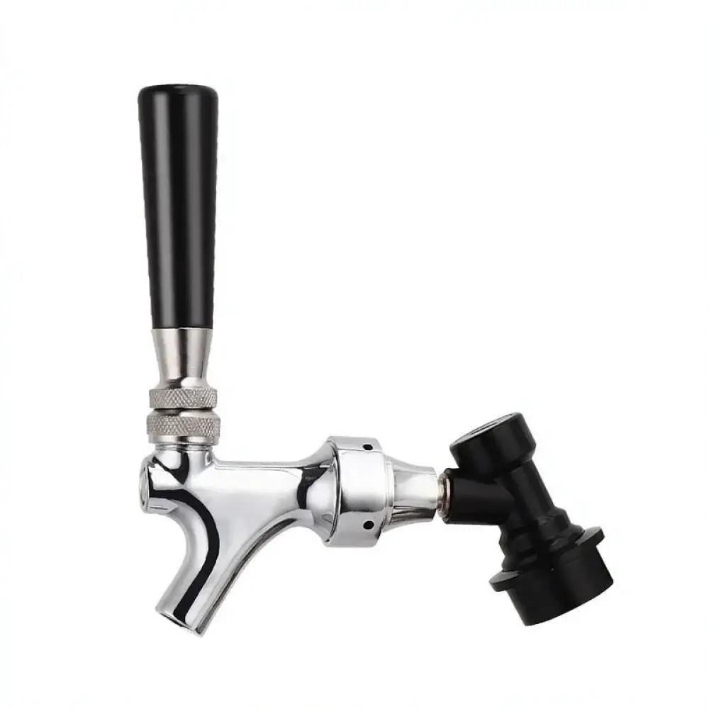 Homebrew Draft Beer Tap Dispenser For For Pepsi Keg Stainless Steel Adjustable Flow Control Beverage Serve Connector