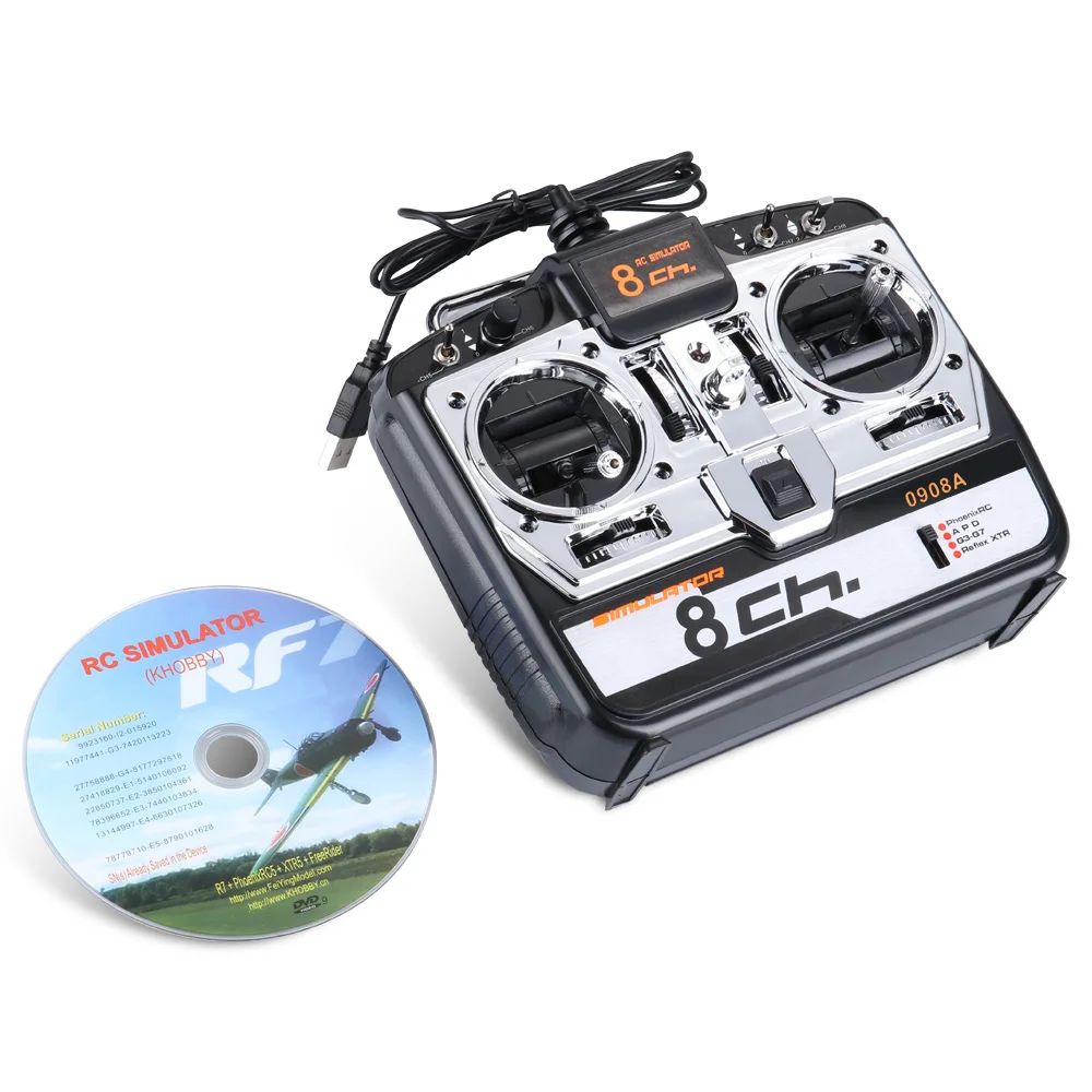 8CH 16 In 1 Rc Flight Simulator JTL-0908A Ondersteuning Realflight G7 Phoenix 5.0 Xtr Afstandsbediening Helikopter Fixed-Wing drone