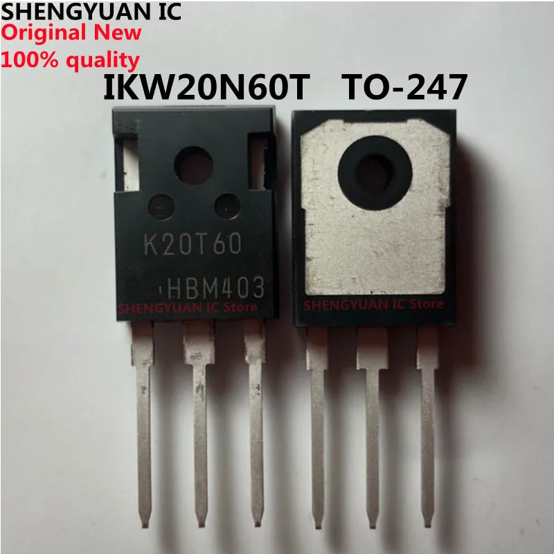 10 pcs IKW20N60T K20T60 TO-247 IKW20N60  20N60  IGBT 600V 20A single 100% new imported original 100% quality