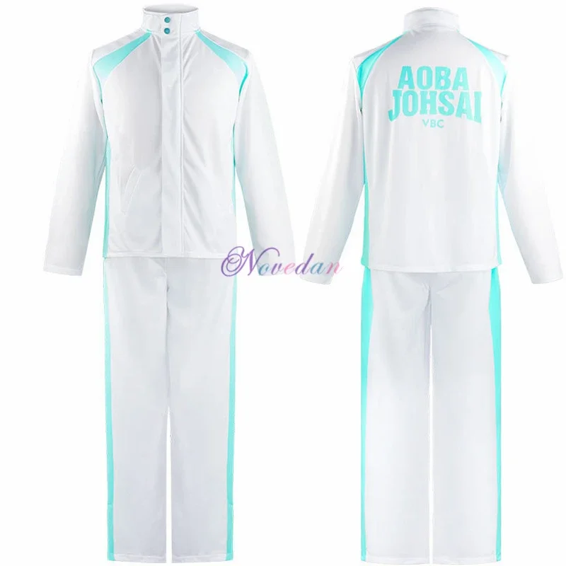 Cosplay Jacket Anime Volleyball Sportswear Karasuno Nekoma Aoba Johsai Fukurodani Inarizaki High School Uniform Costume