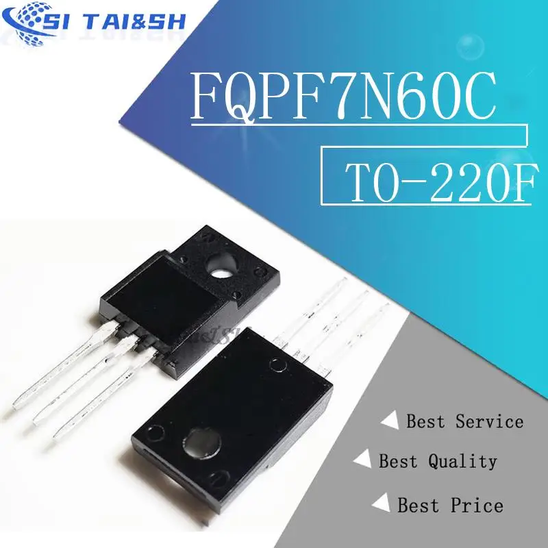 10 teile/los FQPF7N60C FQPF7N60 F7N60C F7N60 7N60C 7N60 TO220F