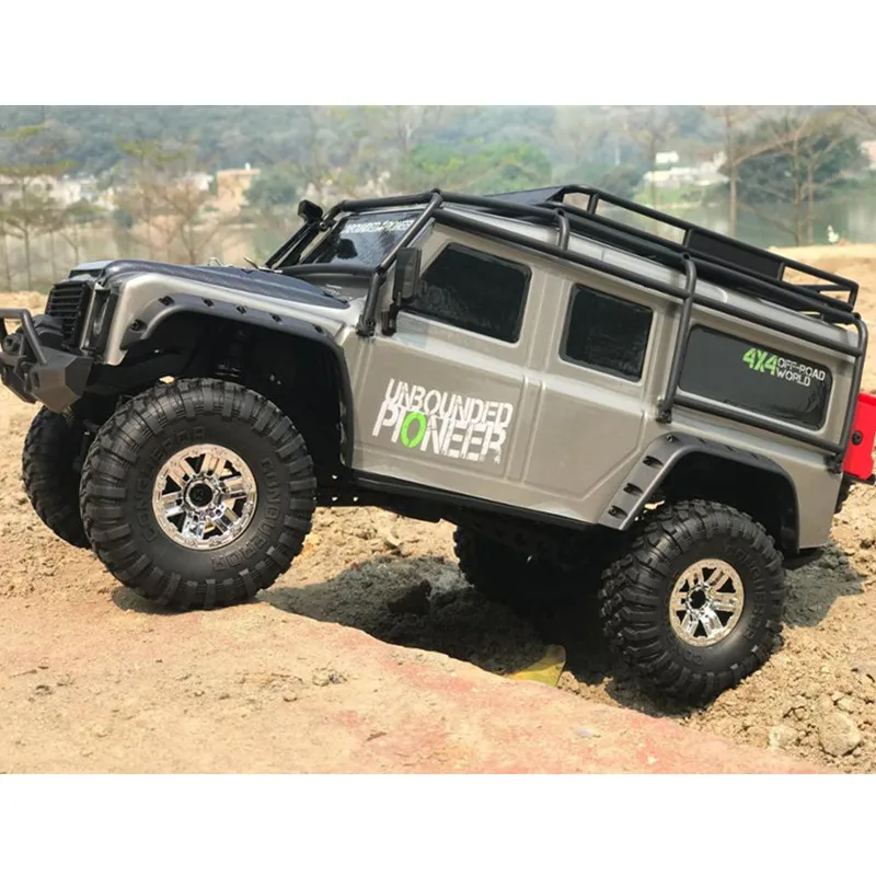 High Speed Retrofit Electric Wireless Control Simulation Land Rover Pickup RC Car 1:10 2.4G 4WD Shock Absorber Off Road Vehicle