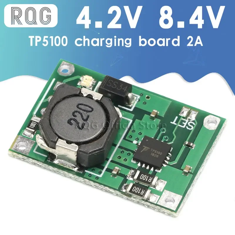 TP5100 double single lithium battery charge management compatible 2A rechargeable lithium plate For Arduino