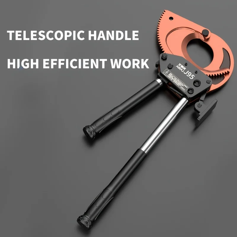 nsulated Ratcheting Cable Cutters Wire Pliers Heavy Duty Wire Cutters for Multi-Strand Aluminum & Copper Cables