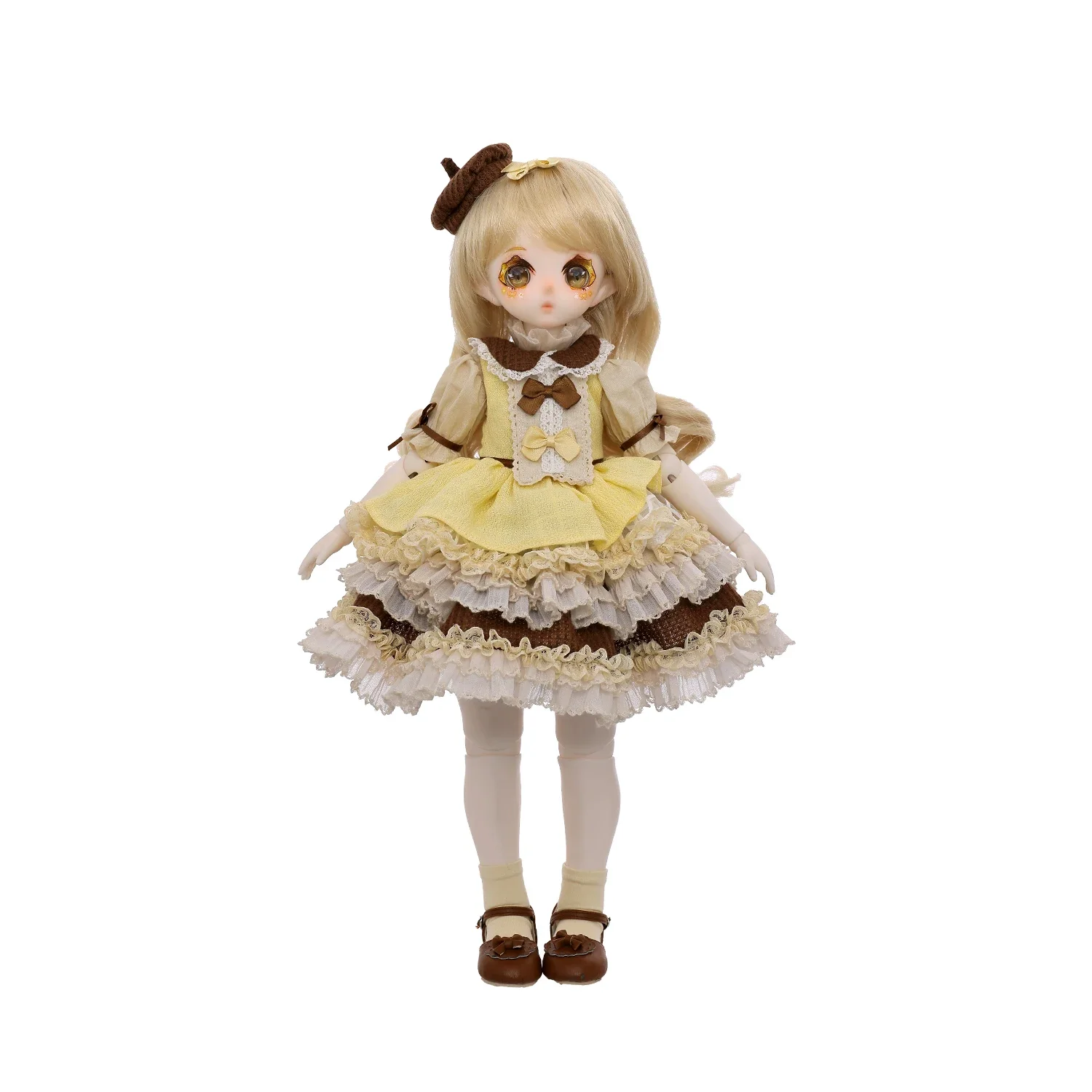 슈가페어리 오리지널 1/4 BJD 마코토 B 스윗 푸딩 테마 핸드페인팅 디저트 메이크업 & 관절 바디 풀세트 레진 아트 인형