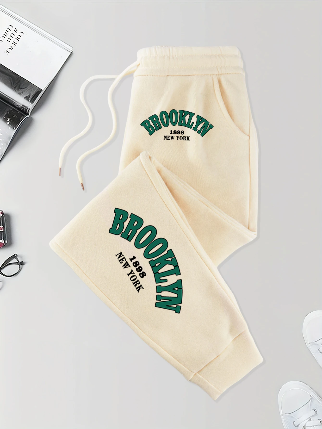

Brooklyn New York 1898 Printed Pants Male Joggers Autumn Britches Versatile 10 Colors Long Pant Fashion Elastic Waist Sweatpants