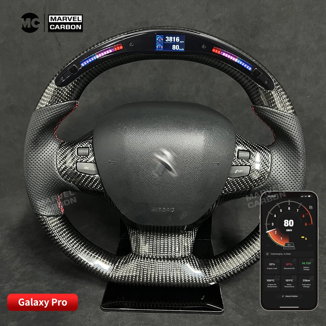 Customize Race display 100% Real Carbon Fiber Steering Wheel for Peugeot GTI