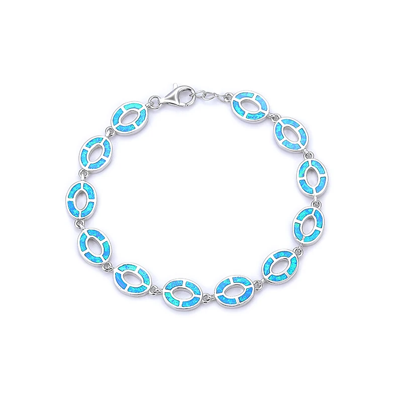 MYOP Rhythmic Joy Garden Party 925 Sterling Silver Opal Bracelet